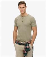 Superdry Mens Slub Short Sleeve Jersey Grandad Top - L Regular