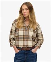Superdry Womens Check Flannel Boyfriend Shirt - 16 Regular