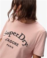 Superdry Womens Brand Mark Relaxed T-Shirt - 10 Regular