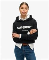 Superdry Womens Core Sport Crop Box Hoodie Size 10 - 10 Regular