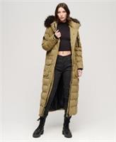 Superdry Womens Faux Fur Hooded Parka Longline Coat - 8 Regular