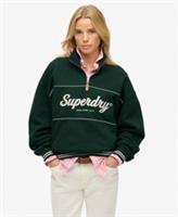 Superdry Womens Country Club Half Zip Sweatshirt - 8 Regular