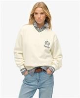 Superdry Womens Country Club V-Neck Sweatshirt - 8 Regular