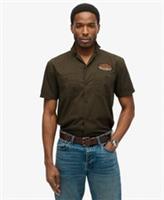 Superdry Mens Short Sleeve Mechanic Shirt - M Regular