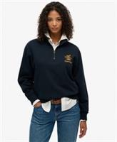 Superdry Womens Country Club Crest Half Zip Sweatshirt - 8 Regular