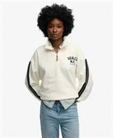 Superdry Womens Country Club Appliqu Half Zip - 8 Regular