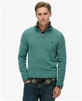 Superdry Mens Cotton Half Zip Knit Jumper - S Regular