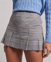 Superdry Womens 1/2 Pleat Check Skirt - 12 Regular