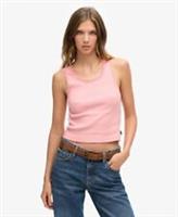 Superdry Womens Athletic Essentials Vintage Lace Trim Vest Top - S/M Regular