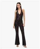 Superdry Womens Sequin Halter Jumpsuit - 16 Regular