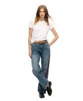 Superdry Womens Mid Rise Wide Leg Jeans - 28/32 Regular