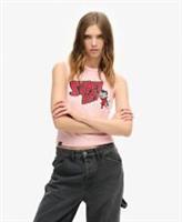Superdry Womens Retro Embellished Slim Vest Top - 10 Regular
