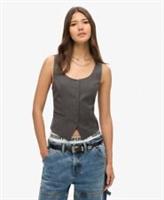 Superdry Womens Satin Back Waistcoat - 12 Regular