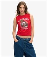 Superdry Womens Tattoo Rhinestone Vest - 10 Regular