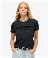 Superdry Womens Sport Luxe Graphic Fitted T-Shirt - 10 Regular