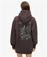 Superdry Womens Tattoo Rhinestone Hooded Dress - 10-12 Regular
