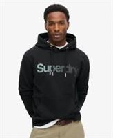 Superdry Mens Core Logo Fade Loose Hoodie - L Regular