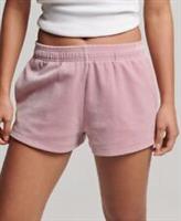 Superdry Womens S Logo Velour Shorts - 12 Regular