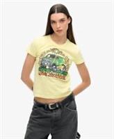 Superdry Womens Neon Motor Graphic Fitted T-Shirt - 16 Regular