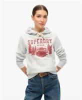 Superdry Womens Lo-Fi Outdoor Graphic Hoodie - 10 Regular