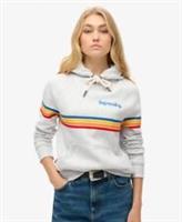 Superdry Womens Rainbow Stripe Logo Hoodie - 12 Regular