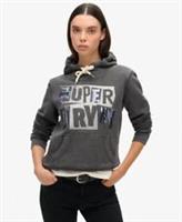 Superdry Womens Embellished Punk Graphic Hoodie - 8 Regular