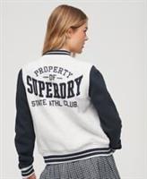 Superdry Womens Collegiate Jersey Varsity Bomber Jacket - 14 Regular