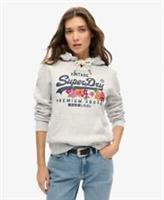 Superdry Womens Vintage Logo Premium Floral Hoodie - 8 Regular