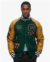 Superdry Mens College Varsity Patched Bomber Jacket - XL Regular