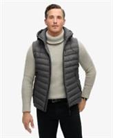 Superdry Mens Hooded Tweed Fuji Gilet - XXL Regular