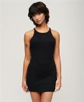 Superdry Womens Embroidered Rib Racer Dress - 10 Regular
