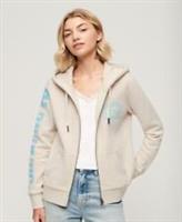 Superdry Womens Super Athletic Graphic Zip Hoodie - 8 Regular