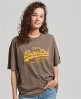 Superdry Womens Vintage Logo Box Fit T-Shirt - 6 Regular