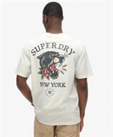 Superdry Mens Tattoo Back Graphic Loose T-Shirt - L Regular