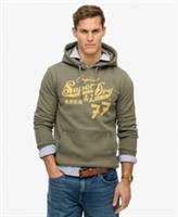 Superdry Mens Leather & Boot Co Script Hoodie - L Regular