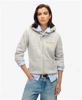 Superdry Womens Luxe Metallic Logo Zip Hoodie - 16 Regular
