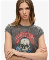 Superdry Womens Biker Rock Graphic T-Shirt - 14 Regular