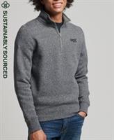 Superdry Mens Organic Cotton Vintage Logo Zip Henley Sweatshirt Size S - S Regular