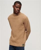 Superdry Mens Wool Blend Tweed Mock Neck Jumper Size Xxl - XXL Regular