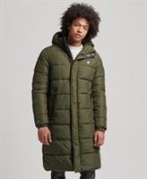 Superdry Mens Logo Hooded Longline Coat Size L - L Regular