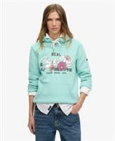 Superdry Womens Vintage Logo Narrative Hoodie - 12 Regular