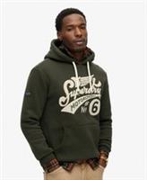 Superdry Mens Worker Scripted Embroidered Graphic Hoodie Size S - S Regular