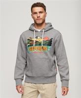Superdry Mens Travel Postcard Graphic Hoodie - S Regular
