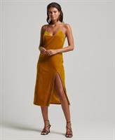 Superdry Womens Chain Strap Velvet Midi Dress Size 10 - 10 Regular