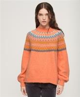 Superdry Womens Slouchy Pattern Knit Jumper - 10 Regular