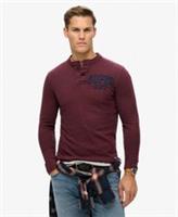 Superdry Mens Vintage Athletic Long Sleeve Grandad Top Size S - S Regular