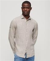 Superdry Mens Casual Linen Long Sleeve Shirt Size S  S Regular