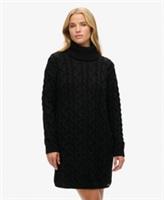 Superdry Womens Roll Neck Cable Knit Dress Size 14 - 14 Regular
