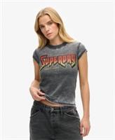 Superdry Womens Graphic Rock Band T-Shirt - 10 Regular