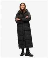 Superdry Womens Hooded Maxi Puffer Coat - 16 Regular